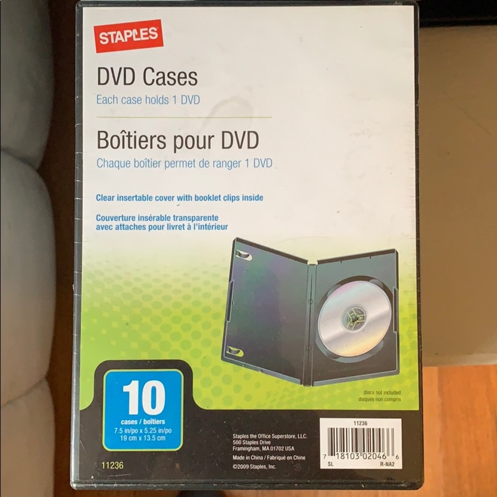 Set of 10 Stapes DVD cases new